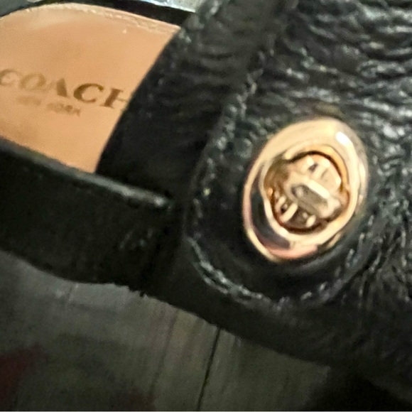 Coach Electra Espadrille Wedge Sandals in Black - Picture 10 of 16